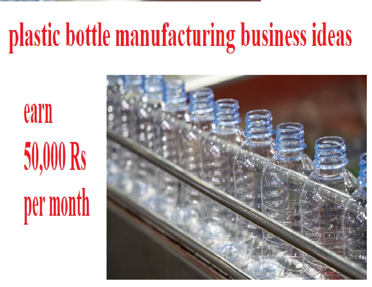 plastic bottle manufacturing business plan